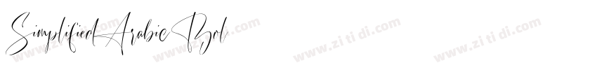 SimplifiedArabic Bol字体转换